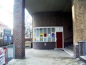 Ansicht des Binderbakiosks von der Treppe aus gesehen
