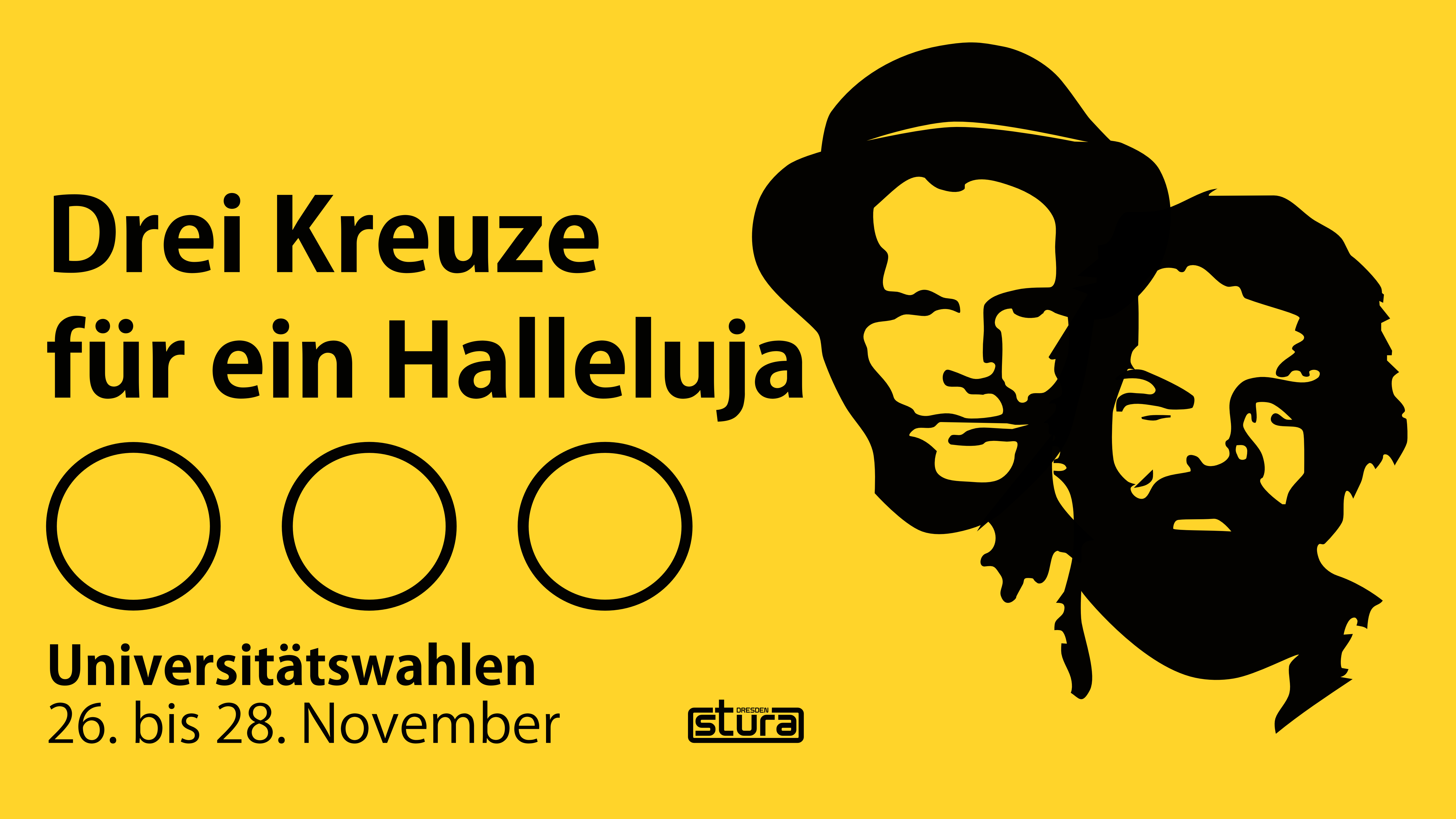 Drei Kreuze für ein Halleluja